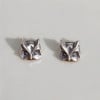 Boucles d'oreilles argent clous hibou