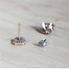 Boucles d'oreilles argent clous hibou