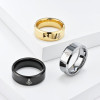Bague tungstène Franc-maçonnerie personnalisable