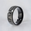 Bague tungstene runes vikings personnalisable