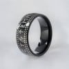 Bague tungstene runes vikings personnalisable