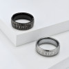 Bague tungstene runes vikings personnalisable