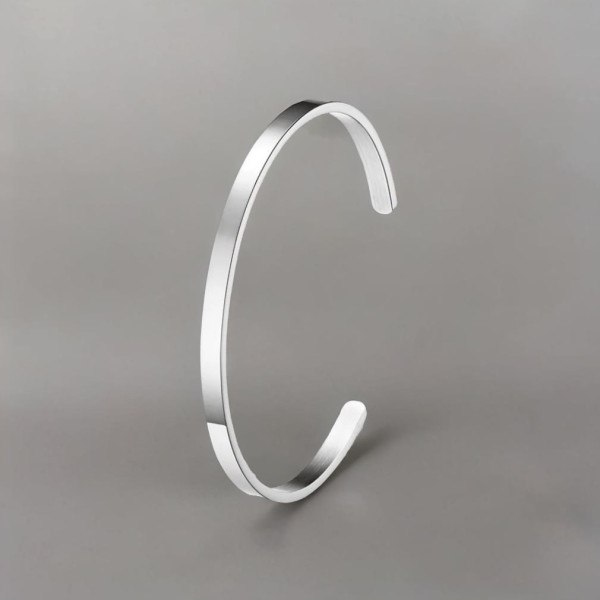 Bracelet jonc acier personnalisable