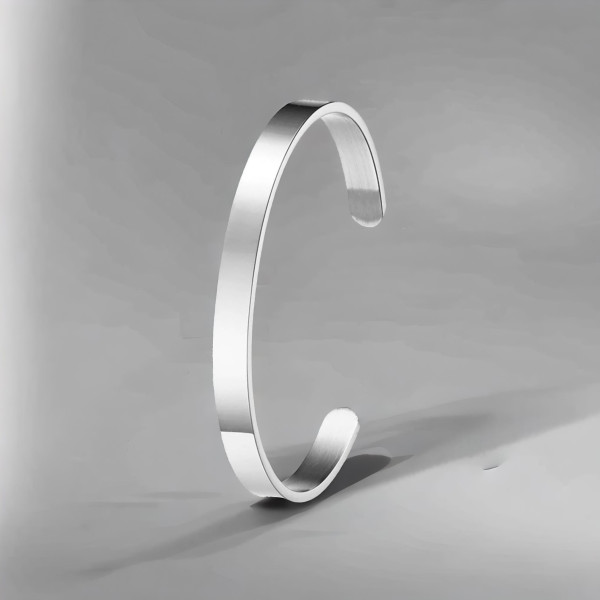 Bracelet jonc acier personnalisable