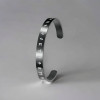 Bracelet jonc acier personnalisable runes viking