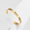 Bracelet jonc acier personnalisable runes viking