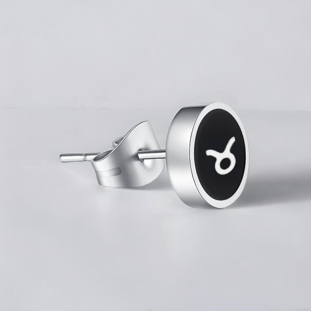 Boucles d'oreilles acier Signes du zodiaque Bélier