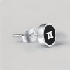Boucles d'oreilles acier Signes du zodiaque Gémeaux
