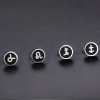 Orecchini in acciaio Segni zodiacali Gemelli