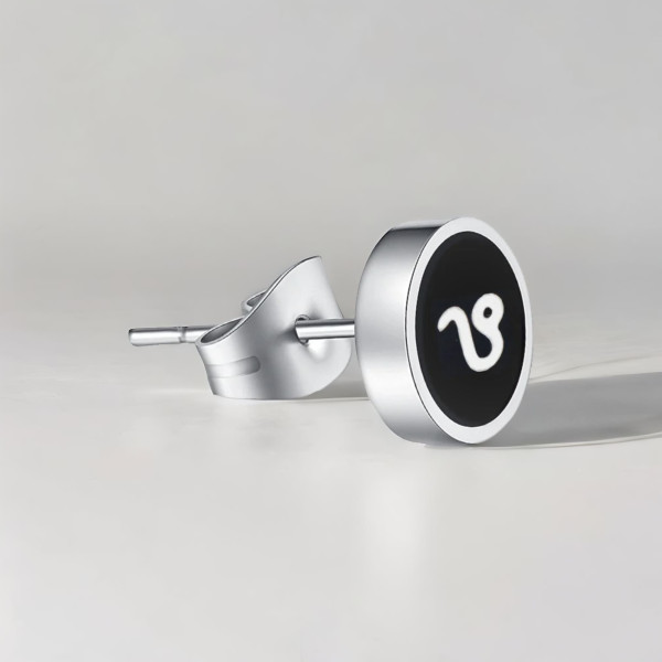 Boucles d'oreilles acier Signes du zodiaque Gémeaux
