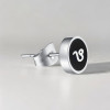 Boucles d'oreilles acier Signes du zodiaque Gémeaux