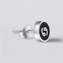 Boucles d'oreilles acier Signes du zodiaque Cancer