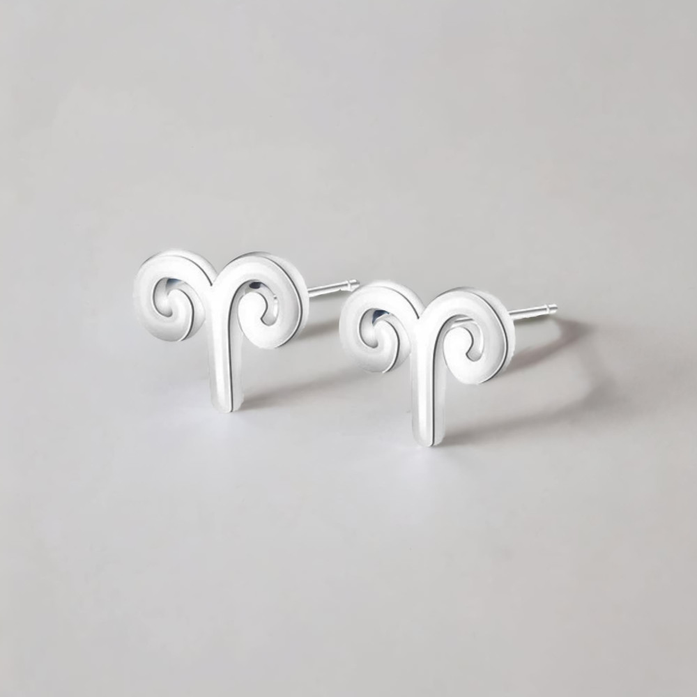 Boucles d'oreilles argent 925 Signes du zodiaque Taureau