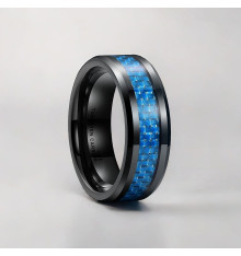 Customizable carbon fiber tungsten ring