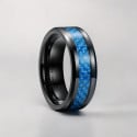Customizable carbon fiber tungsten ring