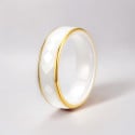 Bague céramique multi-facettée