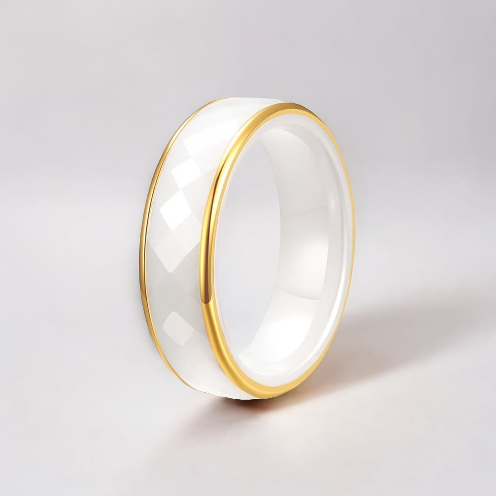 Multi-faceted ceramic ring