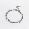 925 silver twisted chain bracelet for men and women