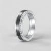 N Bague personnalisable ligne céramique zircons