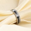 Bague personnalisable ligne céramique zircons