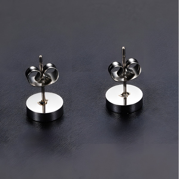 Boucles d'oreilles acier Signes du zodiaque Verseau