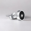 Boucles d'oreilles acier Signes du zodiaque Verseau