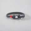 Bracciale in corda con chiusura a grillo in acciaio marino