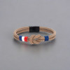 Marron Bracelet corde millet noeud marin