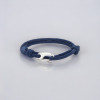 Bleu Bracelet corde millet fermoir acier