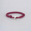 Rouge Bracelet corde millet fermoir acier