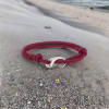 Noir Bracelet corde millet fermoir acier