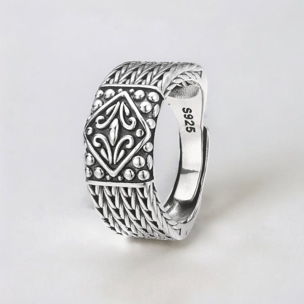 Bague argent ouverte celtique