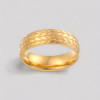Bague personnalisee homme anneau titane plaque or style pneu biker rouage