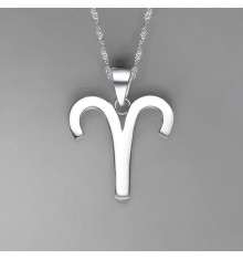 925 Sterling Silver Aries Zodiac Necklace – Astrological Pendant