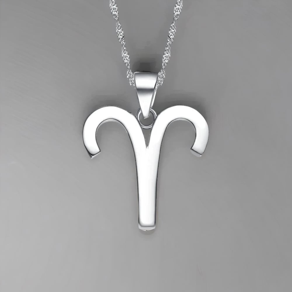 Zilveren hanger met sterrenbeeld Ram