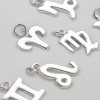 Collana con ciondolo in argento con segno zodiacale Ariete