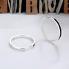 Boucles d'oreille argent creoles résine noire