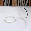 Boucles d'oreille argent creoles résine noire
