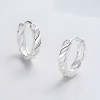 Boucles d'oreille argent creoles chaine