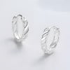 Boucles d'oreille argent creoles chaine