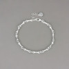 Bracelet argent maillons os