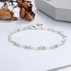 Bracelet argent maillons os