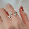 Bague argent ouverte perles d'eau douce