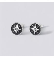 Boucles d'oreilles clous argent étoile