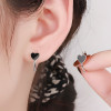 Boucles d'oreille argent créoles coeur