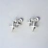 Boucles d'oreilles clous argent étoile