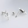 Boucles d'oreilles clous argent étoile