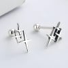 Boucles d'oreilles clous argent étoile