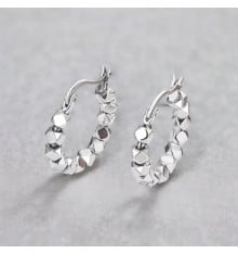 Boucles d'oreille argent creoles tubes