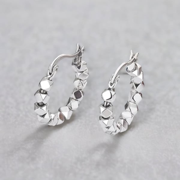 Boucles d'oreille argent creoles tubes